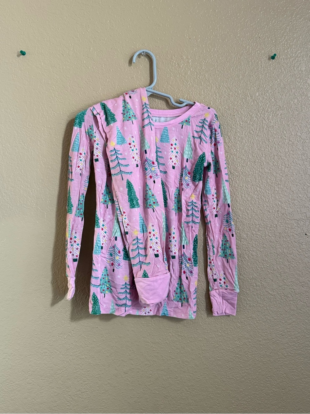 Little Sleepies Twinkling Trees Pink Pajama Set